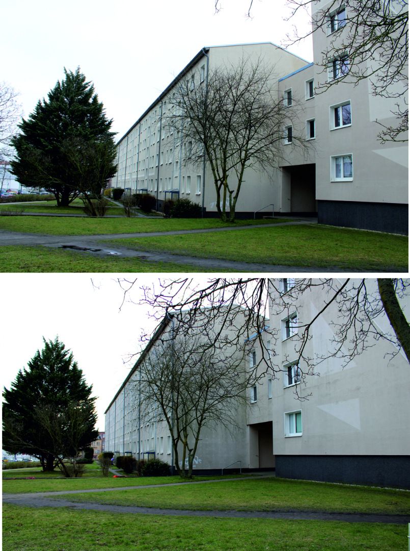 22.03.2023 - Aufwertungsarbeiten in der Heinrichstraße 1 - 5 haben begonnen