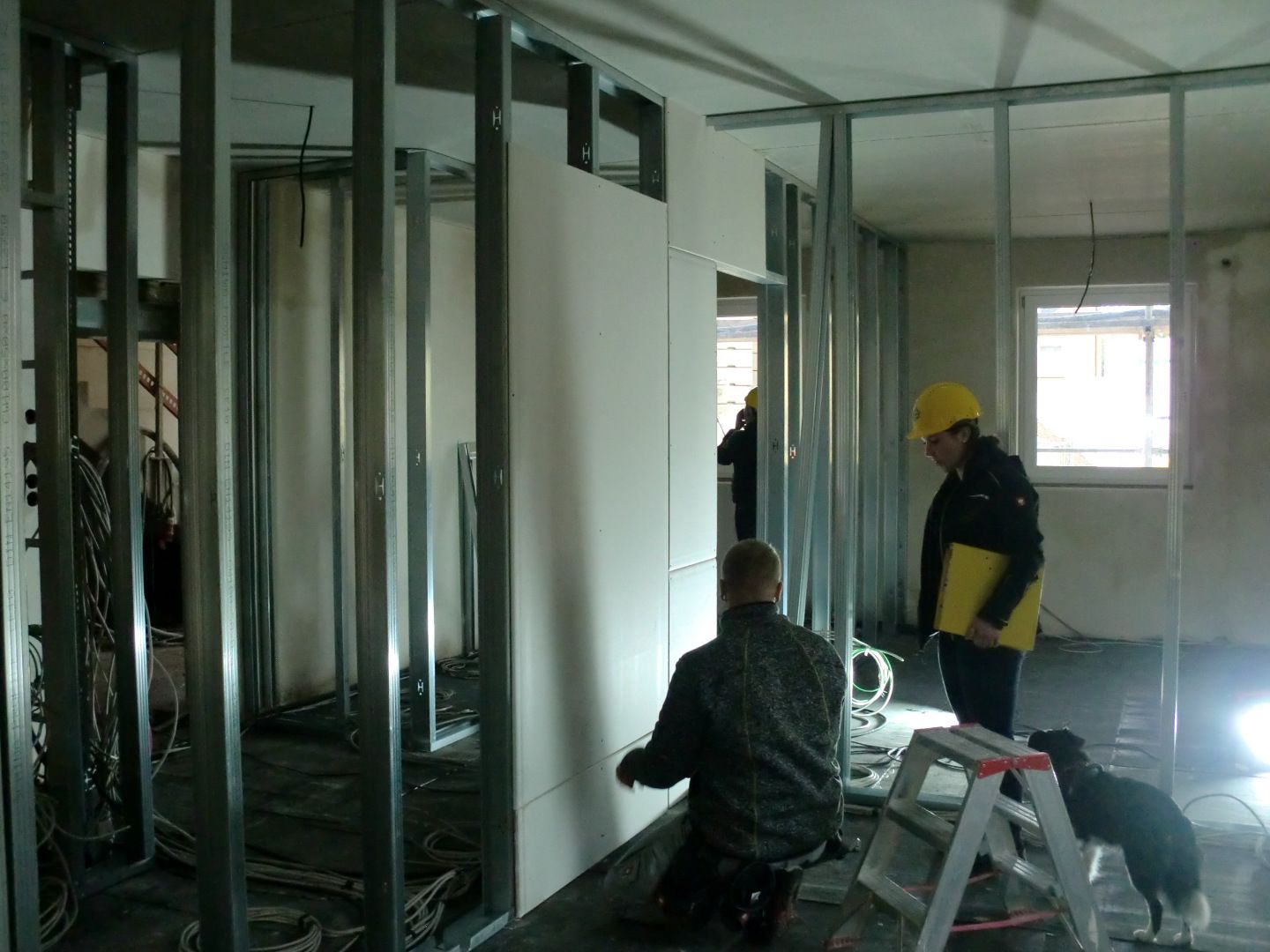 Gerberstraße 2, Bautenstand per 12-10-2021 - Beginn Trockenbauarbeiten