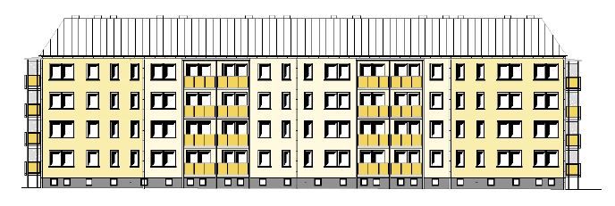 Karlstraße 3 - 5, bauliche Veränderungen - neu geplante Außenansicht